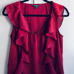 Express -  Ruby Red Blouse